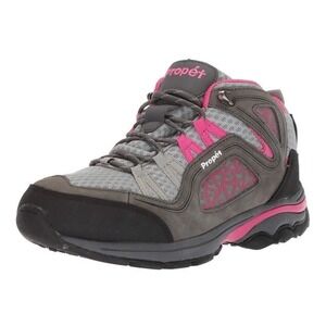 Women's‎ Propet Peak Waterproof Hiking Boot, grey/berry mesh/nubuck, Size 6 NEW